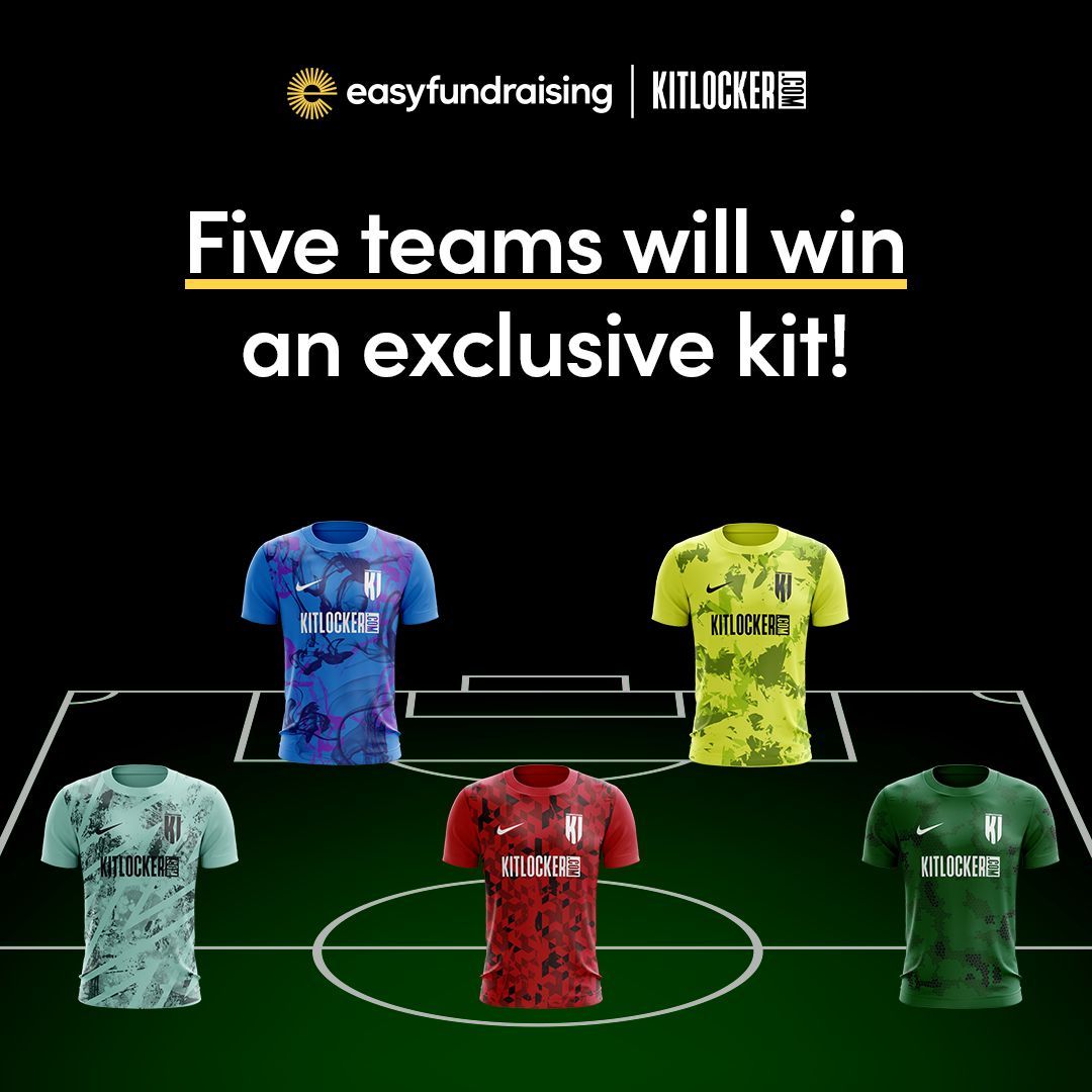 FIVE bespoke ‘PowerUp’ football kits are up for grabs, thanks to <a href="/kitlocker/">Kitlocker.com</a> and <a href="/easyuk/">easyfundraising</a> teaming up once again 🏆

To kit your club out, just fill in the form by 23:59 on 26th May 2024 ⬇️

efraising.org/winakit