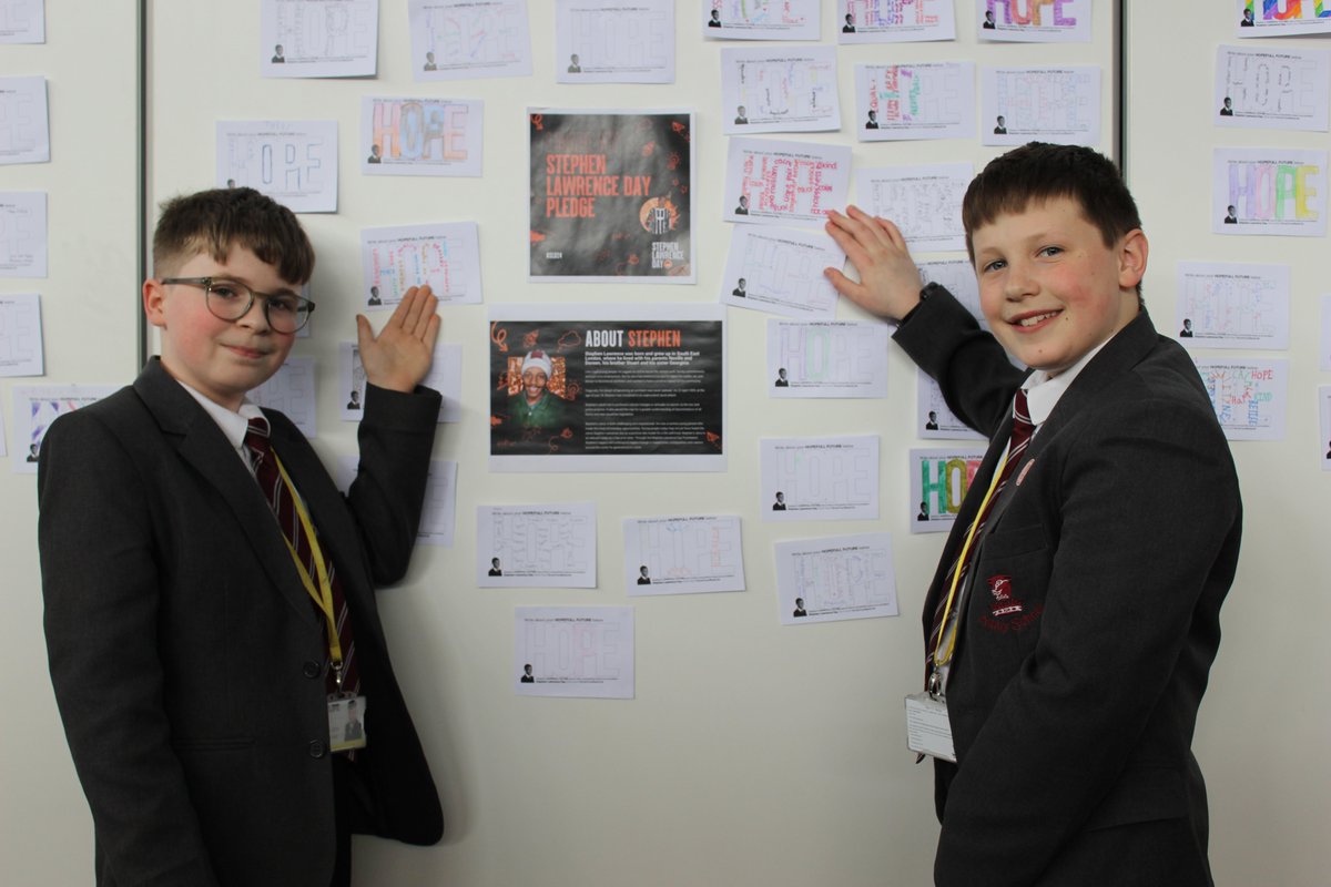 🌍'I want to be a chef and I want equality in the world.'

🙏🏾This was one of the messages on our wall of hope inspired by the legacy of Stephen Lawrence.

Find out more: ashbyschool.org.uk/news/-hope-is-…

#StephenLawrenceDay