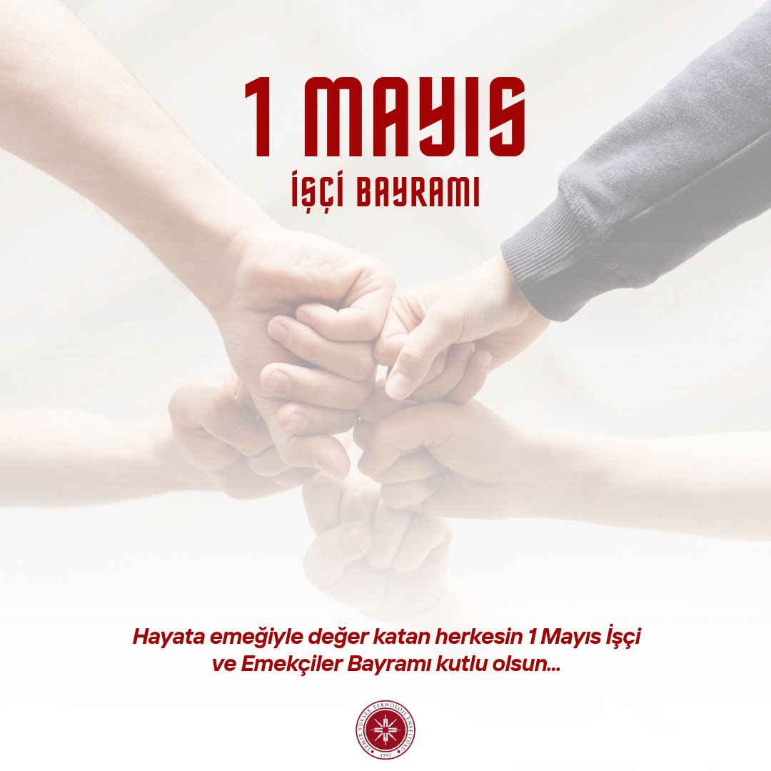 1 Mayıs İşçi Bayramı kutlu olsun... #1MAYIS