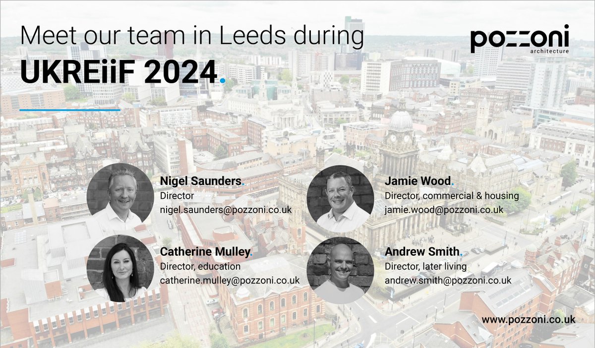 We're on the countdown.

Nigel, Jamie, Catherine and Andrew will be heading to Leeds this year to soak up everything @UKREiiF 2024 has to offer.

Want to arrange a catch up? Feel free to contact the team direct and we'll see you there.