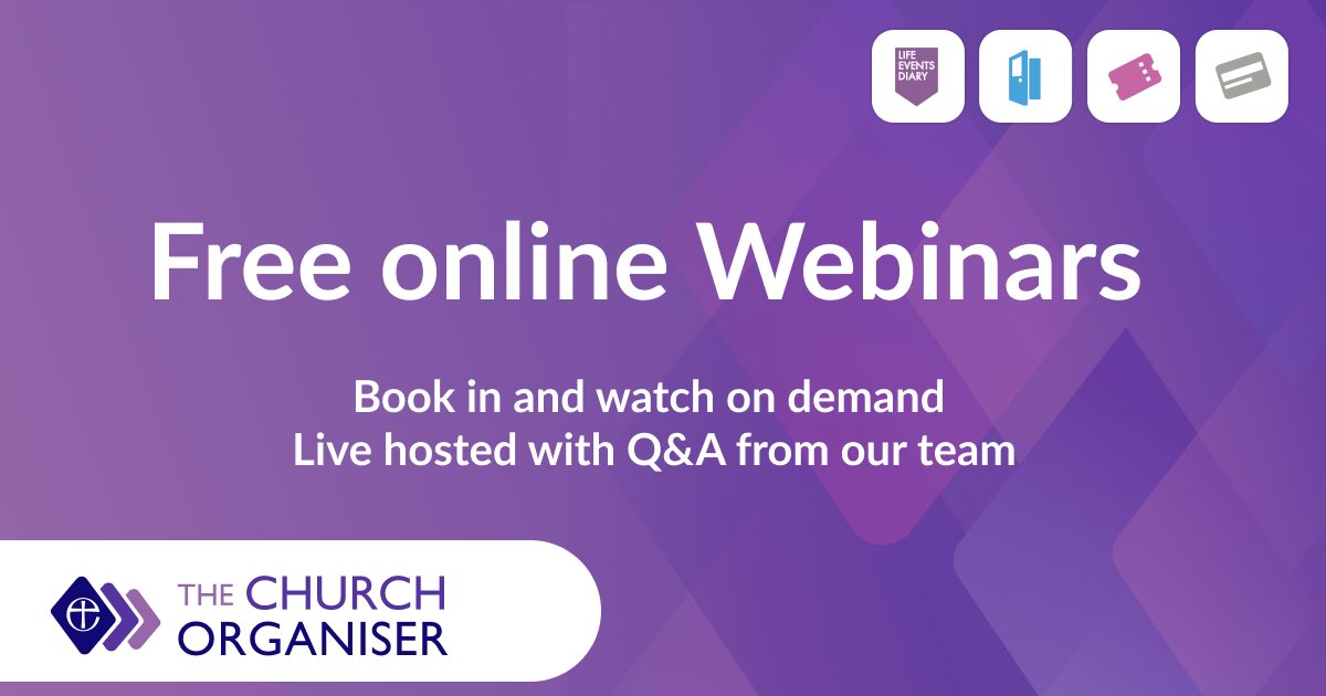 Whether you're learning about managing your Electoral Roll, Tickets, Room Bookings or just looking for an introduction to The Life Events Diary, there's a Webinar for you. 
Book your place today. 
#WebinarWednesday 
zurl.co/0p74