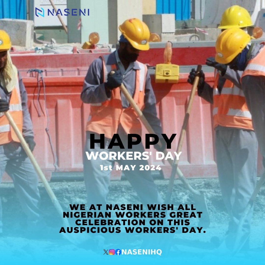 A day to salute the resilience, commitment, and devotion of the Nigerian workers. HAPPY INTERNATIONAL WORKERS DAY #WorkersDay #InternationalWorkersDay #LabourDay2024 #MayDay