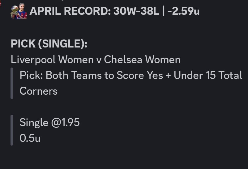 backing our #Liverpool women to get a goal today #lfcw

#soccer #soccertips #tips #betting #sportsbetting #bettingexpert #bettingpicks #bettingtwitter #bettingX #gamblingX #freebet #picks #footy #footballpicks #pickoftheday #parlay #soccerpicks