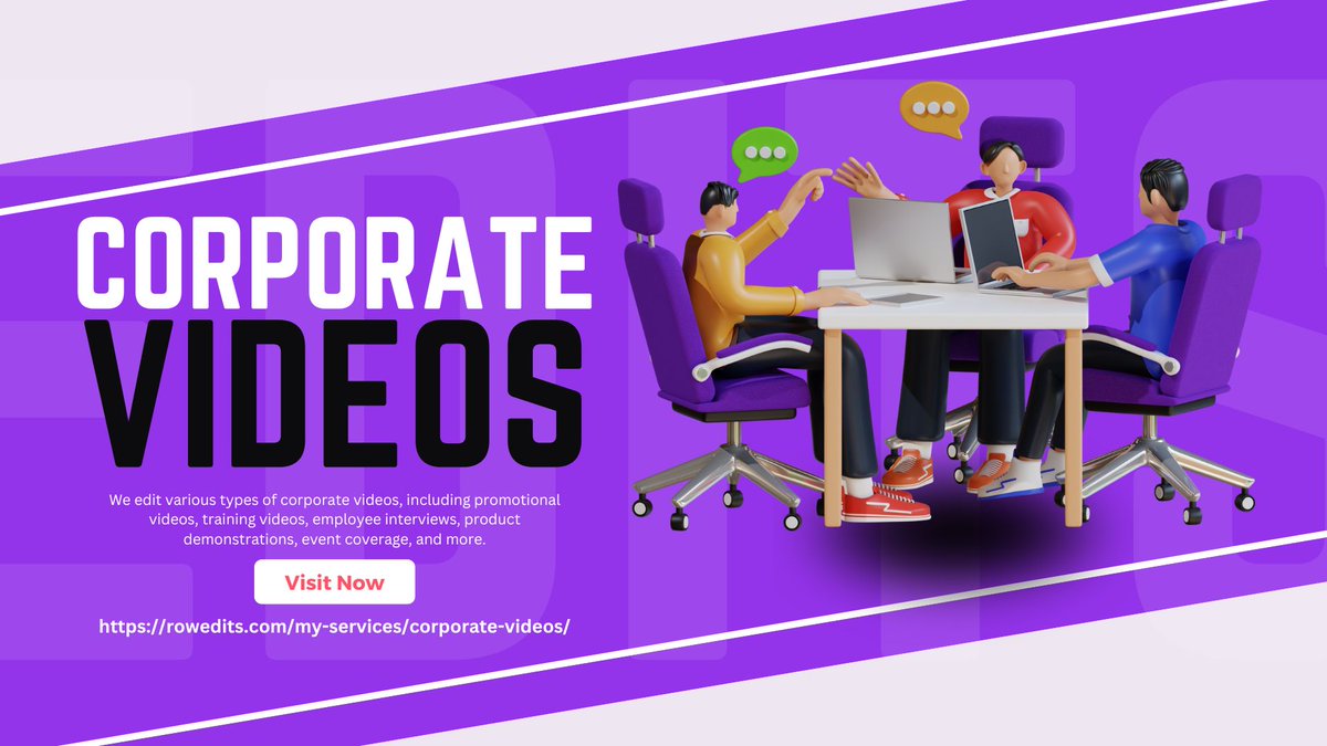 Corporate Videos

Make your corporate videos shine with our expert editing skills. We’ll make sure your footage looks really good and professional, so people will be impressed when they watch it.
#corporatevideo #videoproduction #video 

rowedits.com/my-services/co…
