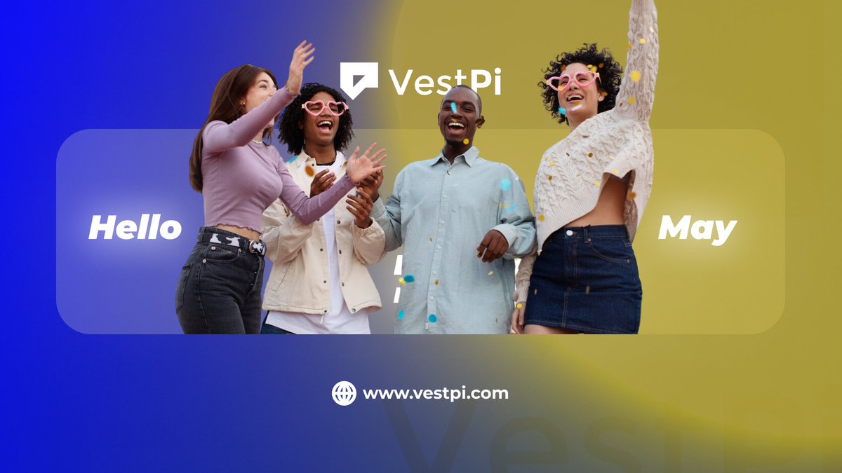 Happy New Month from VestPi! 🎉 
As we kick off May, we're excited to continue empowering your crypto journey with top-notch marketing strategies. Let's make this month one for breakthroughs and market domination! 💼🚀
 #NewMonth #CryptoMarketing #web3