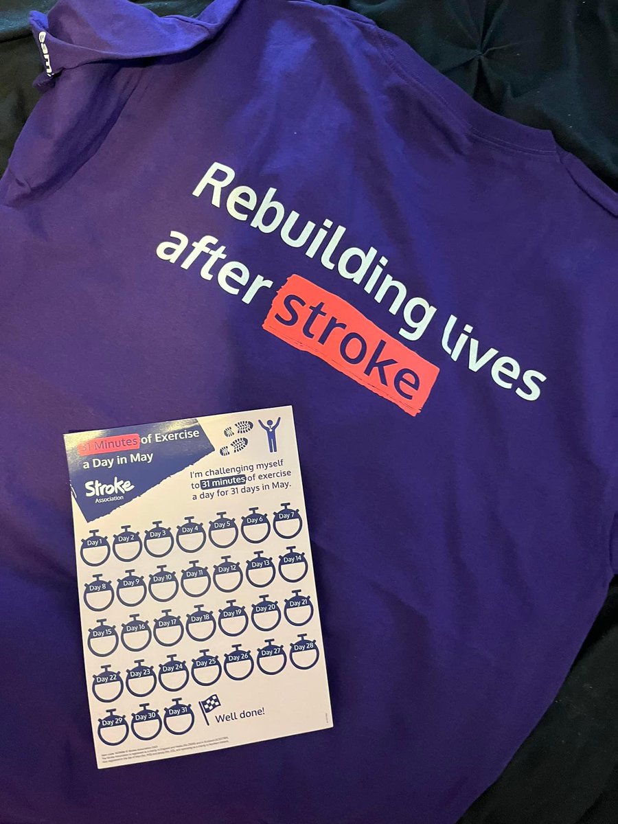 LauraSharp98's tweet photo. Today marks day 1 of @TheStrokeAssoc 31 days of exercise in May! I’ll be doing 31 minutes of exercise each day throughout May to raise money to help rebuild the lives of those affected by strokes! I’ll be using this account and @NSCHT_IST to track my progress!💜 #strokeawareness https://t.co/Ebn4aIvAR5