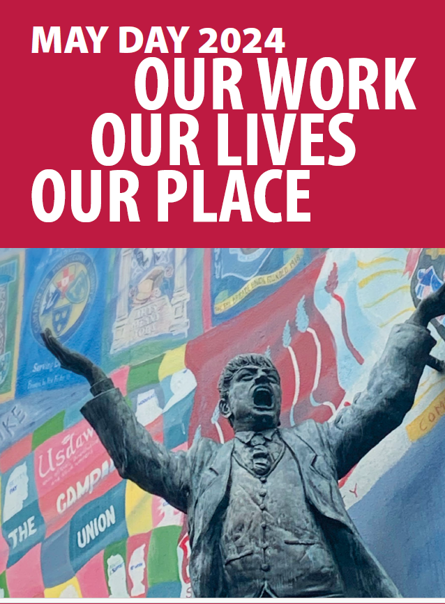 May Day March and Rally this Saturday in Belfast. Assemble at 12.00pm in Writer's Square. The May Day programme for 2024 is available at: ictuni.org/publications/m…