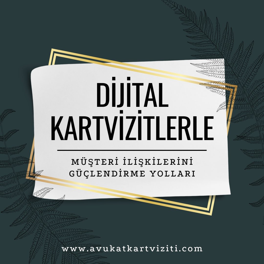Dijital kartvizitler, müşterilerle etkileşime geçmek, profesyonel bir görüntü sağlamak ve marka bilinirliği oluşturmak için son derece önemlidir.

➡️avukatkartviziti.com

#avukat #kartvizit #kart #card #dijitalkart #digitall #businesscard #hukuk #law #online #qr #link #nfc