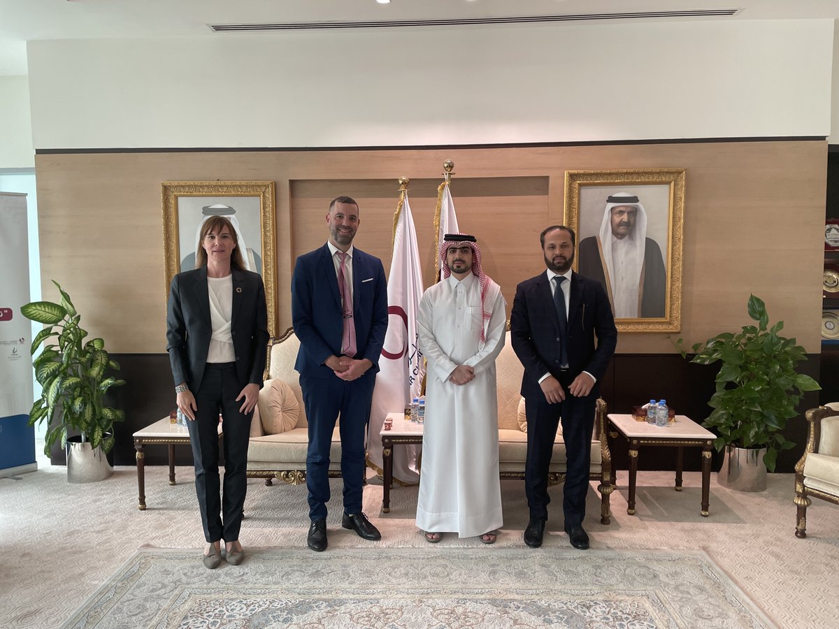 Esteemed meeting between Julien Pellaux Director of Partnerships at @UNESCO and Ibrahim Al-Janahi Head of the Partnerships Department at @qcharity It was an honor to discuss joint cooperation and future initiatives #EducationInEmergencies @qcsrsummit