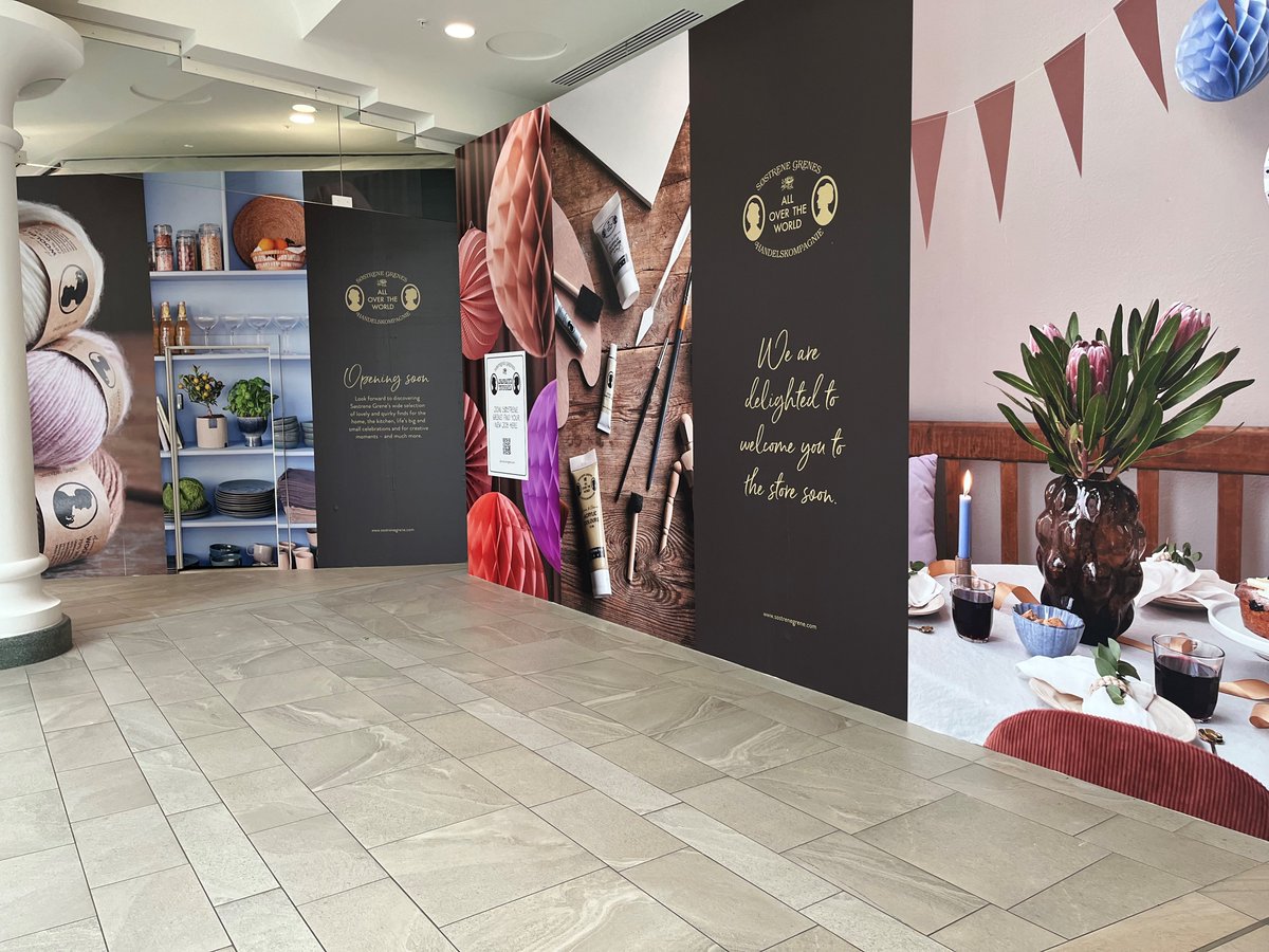 The vinyls are up and they will be opening soon - new store Sostrene Grene at Royal Victoria Place 😃<a href="/Royal_Shopper/">Royal Victoria Place</a> <a href="/TWellsCouncil/">TWBC</a> <a href="/rtwtogether/">Royal Tunbridge Wells Together</a>