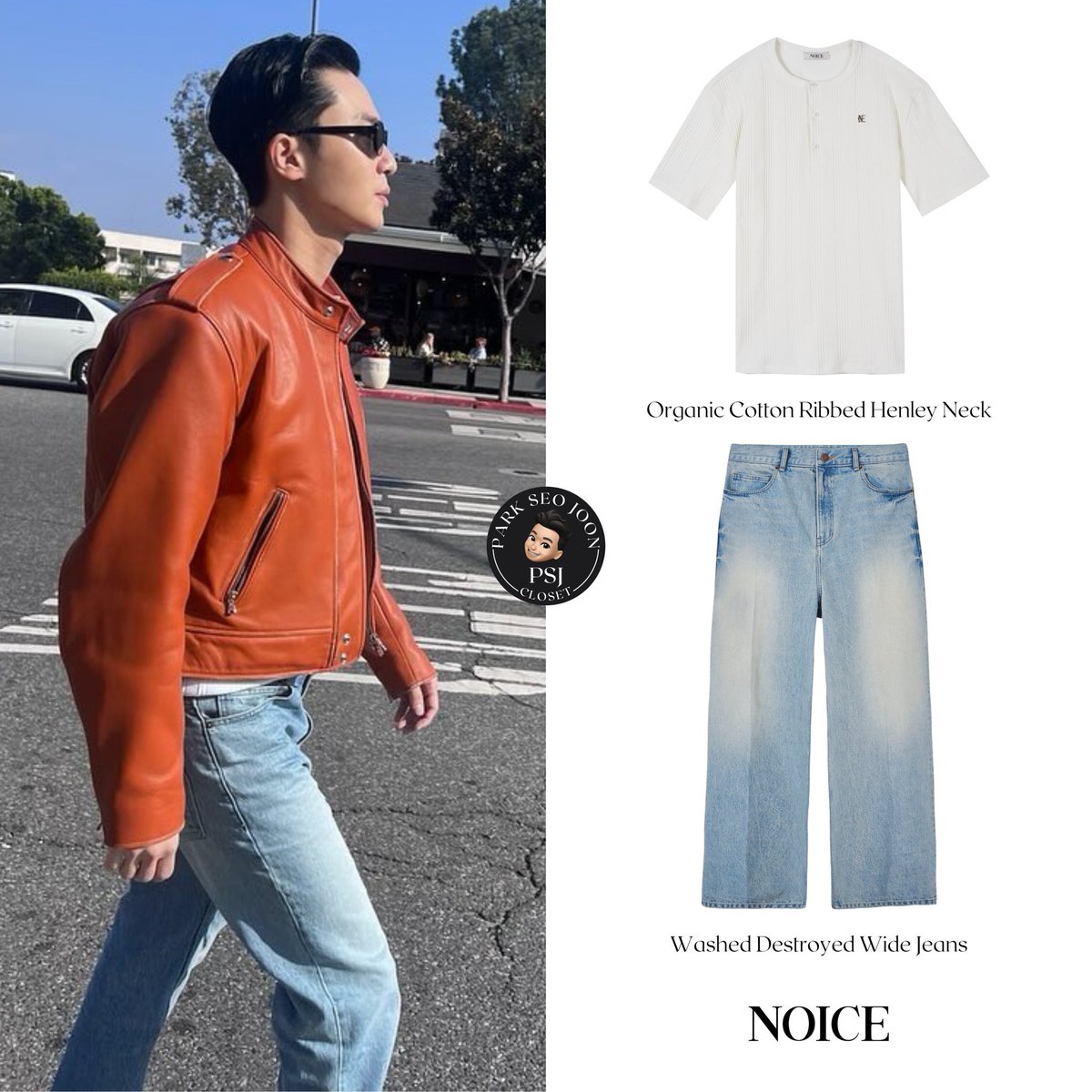 2024.05.01 | bn_sj2013 Instagram Post Update | Park Seojoon wearing:

- Chanel - Sunglasses [$ 455]
- Noice - Jacket [KRW 869.000]
- Noice -  Henley Neck [KRW 95.000]
- Noice - Jeans [KRW 185.000]

#ParkSeoJoon #ParkSeoJun #PSJ
#박서준 #パクソジュン #Seojun 
#ParkSeoJoonCloset