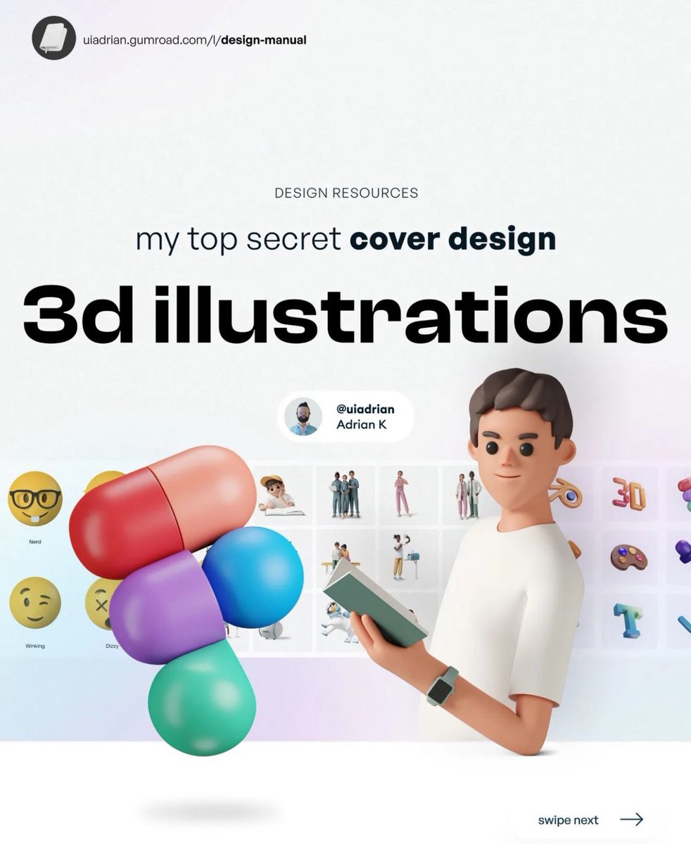 If you are a Ul/UX Designer and you are looking for a 3D illustration website for your next project. Here are 07 fantastic website you should try out.

Credit: @uiuxadrian 

Retweet & Save For Later ❤️