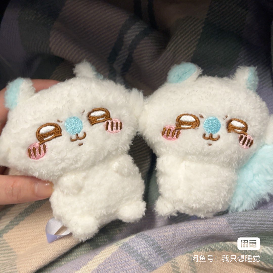 Chinese Chiikawa fans came up with the idea of ​​handfixing heads of those toys, after which they look more cute... I really want this Momonga #momonga #モモンガ