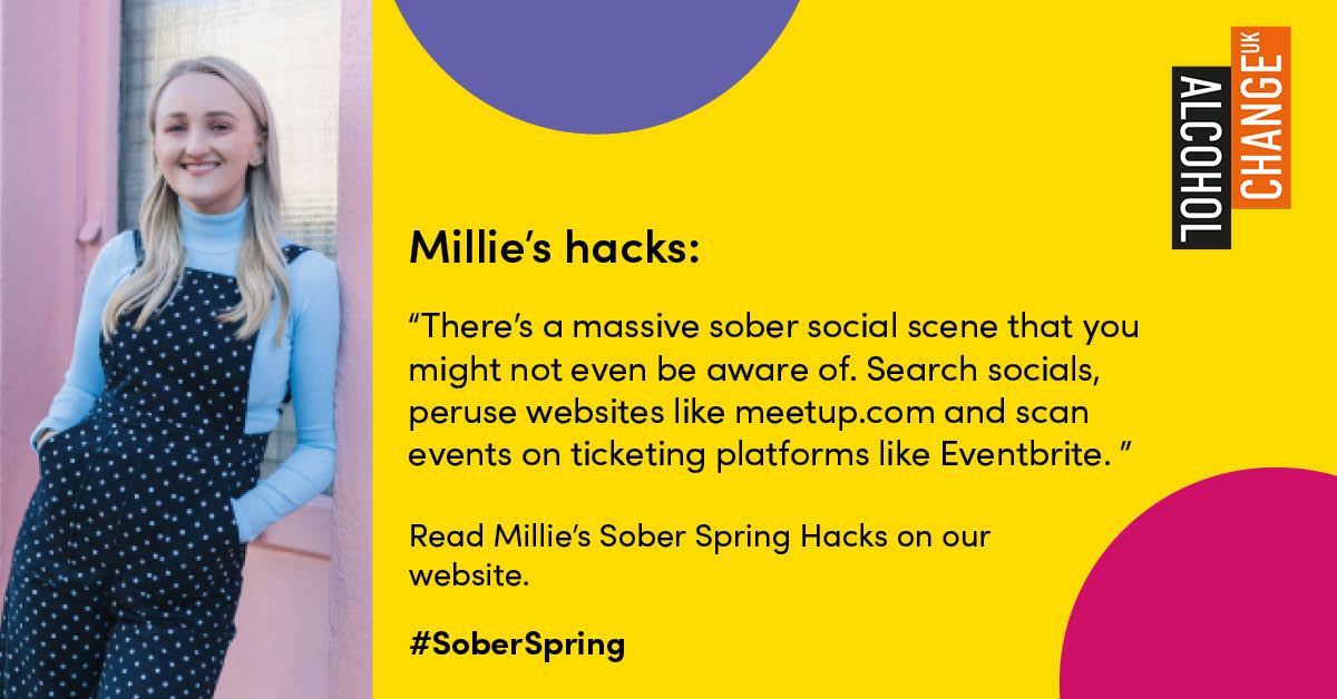 Welcome to May! @milliegooch is back with some #SoberSpring hacks to help you explore the sober lifestyle to the max. 

While it may seem challenging at first to meet people who share your sober values, there are vibrant communities and activities out there!