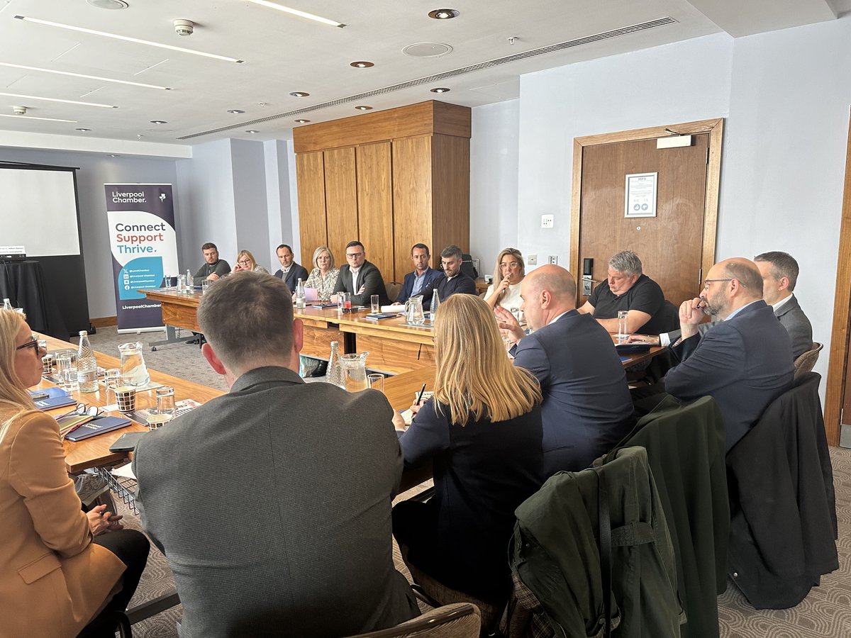 Yesterday we hosted our Leaders Roundtable, joined by the leadership team at @lpoolcouncil 🤝 Those in attendance received an update on the Council’s improvement journey and its strategic economic plan development 📈