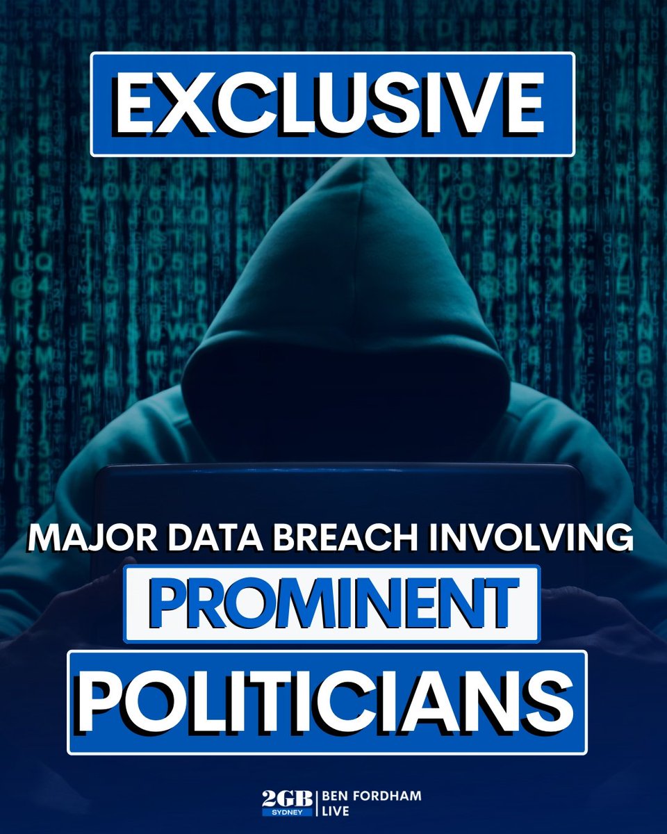 ** EXCLUSIVE ** The names and personal details of prominent politicians have been jeopardised in a new data breach. It’s led to frantic phone calls in Parliament this afternoon and has prompted an emergency meeting. Ben Fordham has broken the story 🎧omny.fm/shows/ben-ford…🎧