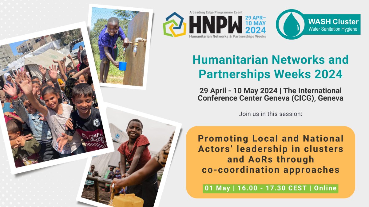 🚨 HAPPENING TODAY | 4pm CET 🚨 Tune in as we engage with colleagues from @UNICEF & @save_children in an exchange of insights & strategies centered on promoting shared leadership w/ local & national actors in critical #humanitarian contexts. 👉🏼 bit.ly/44poLLU