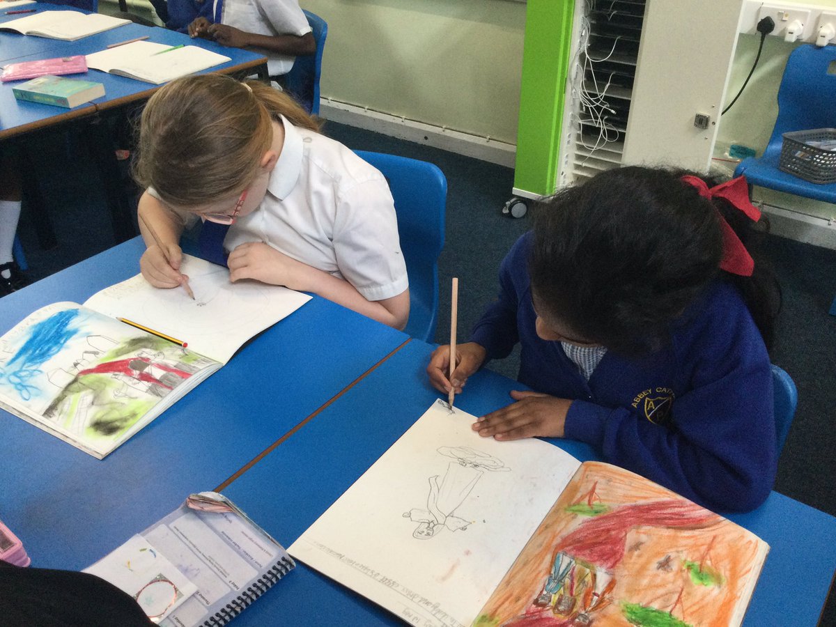 Year four have reflected upon the different Gospel accounts of the Ascension and are now sketching their own depiction of this Bible story #y4 #RE #art