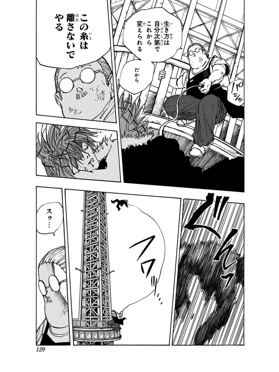 「傾くタワーのなかで戦う元・伝説の殺し屋と傾きを止めるお爺さんの話」
5/6
#サカモトデイズ #漫画が読めるハッシュタグ
#坂本太郎 #篁