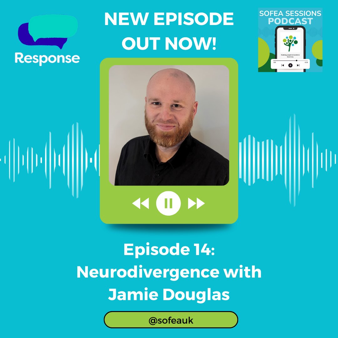 We have a brand new episode out now! This was such an incredible conversation with @jamiersd82 talking all things neurodivergence. @responseorganisation #sofeasessionspodcast #neurodivergence #autismacceptance