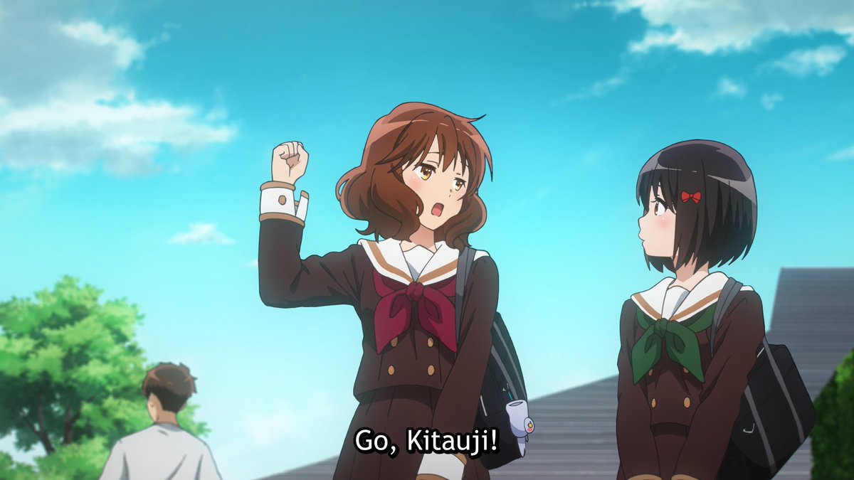 'Kitauji Fighto!' just rolls off the tongue better don't you think? Anime: Sound! Euphonium 3