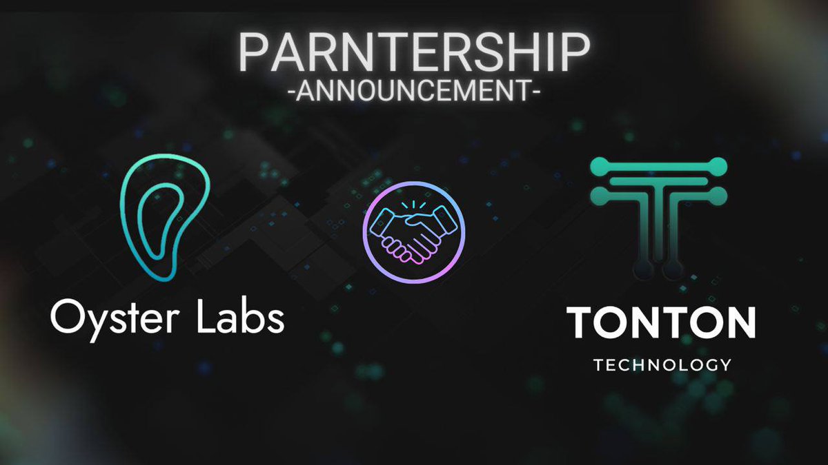 oysterecosystem's tweet photo. 📢 Exciting news!
We've teamed up with @TonTontech0

2.5% of $TONTON supply will be airdropped to Universal Phone Founders.

To celebrate this, we're giving away 3 Smartphone pre-order links!

To enter:
-Follow
@oysterecosystem
& @TonTontech0

-Like,RT
- join https://t.co/uYQbKEQYtd

Have a look on:
-https://t.co/oKIxPlmG8A
- https://t.co/nJUtc2lhRx
-https://t.co/6zx414bUmB
- https://t.co/Nz2fDOmMEo