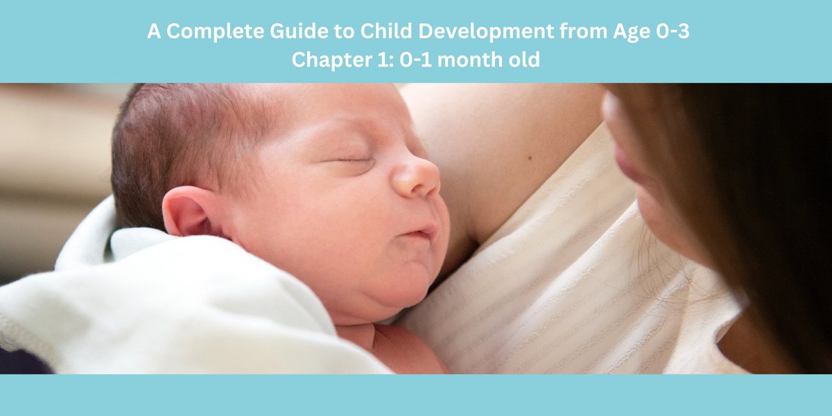 New parents! Check out our comprehensive guide to the growth and development of babies aged 0 to 3 years old through 6 chapters. New parents should read it attentively! Here is our first chapter on 0-1 month baby development. healthymumandbub.com/a-complete-gui…
