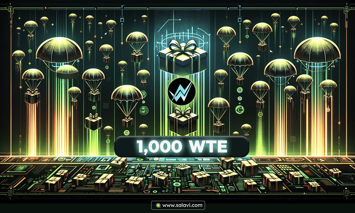 #SalaviCampaign #Airdrop

WTE Airdrop and 1,000 WTE as Giveaway🥳
@wtenergytech

🌐Complete tasks and Get your reward

🎁 Reward: 50 lucky winners for each task

Task 1️⃣ Complete the Telegram tasks to share 700 #WTE ! 

»» Join here : t.me/Salavi_Airdrop… ««

Task 2️⃣ Complete…