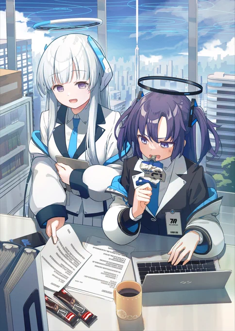 #ブルアカユウカ&ノア 