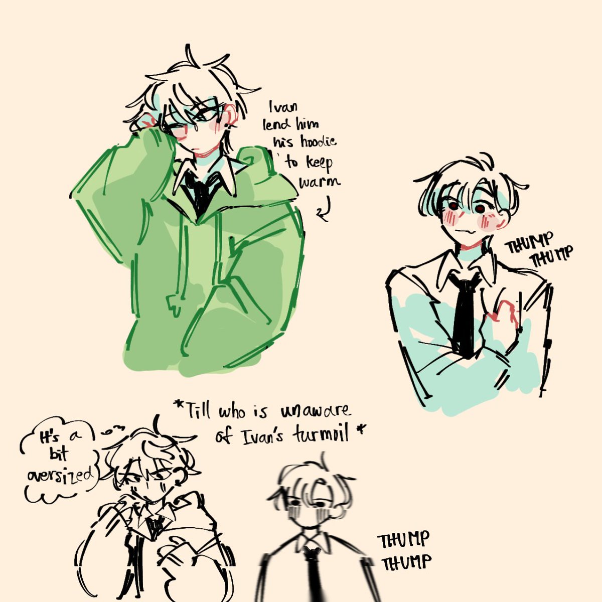 Ivan finding out what it feels like to have ur bf wear ur clothes

#ALNST #IVANTILL