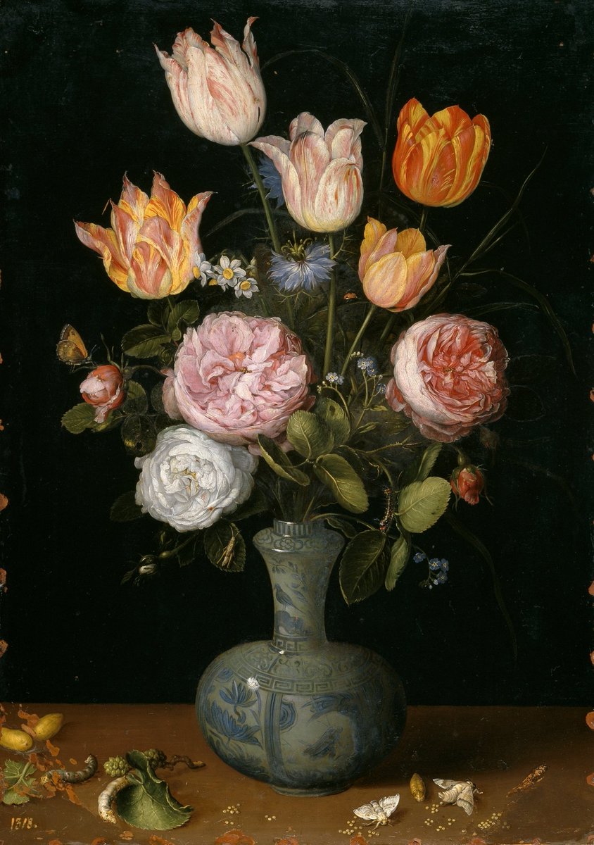 Feliz mes de mayo, mes de las flores. Día 1, flores de Breugel el Viejo. Museo de El Prado.