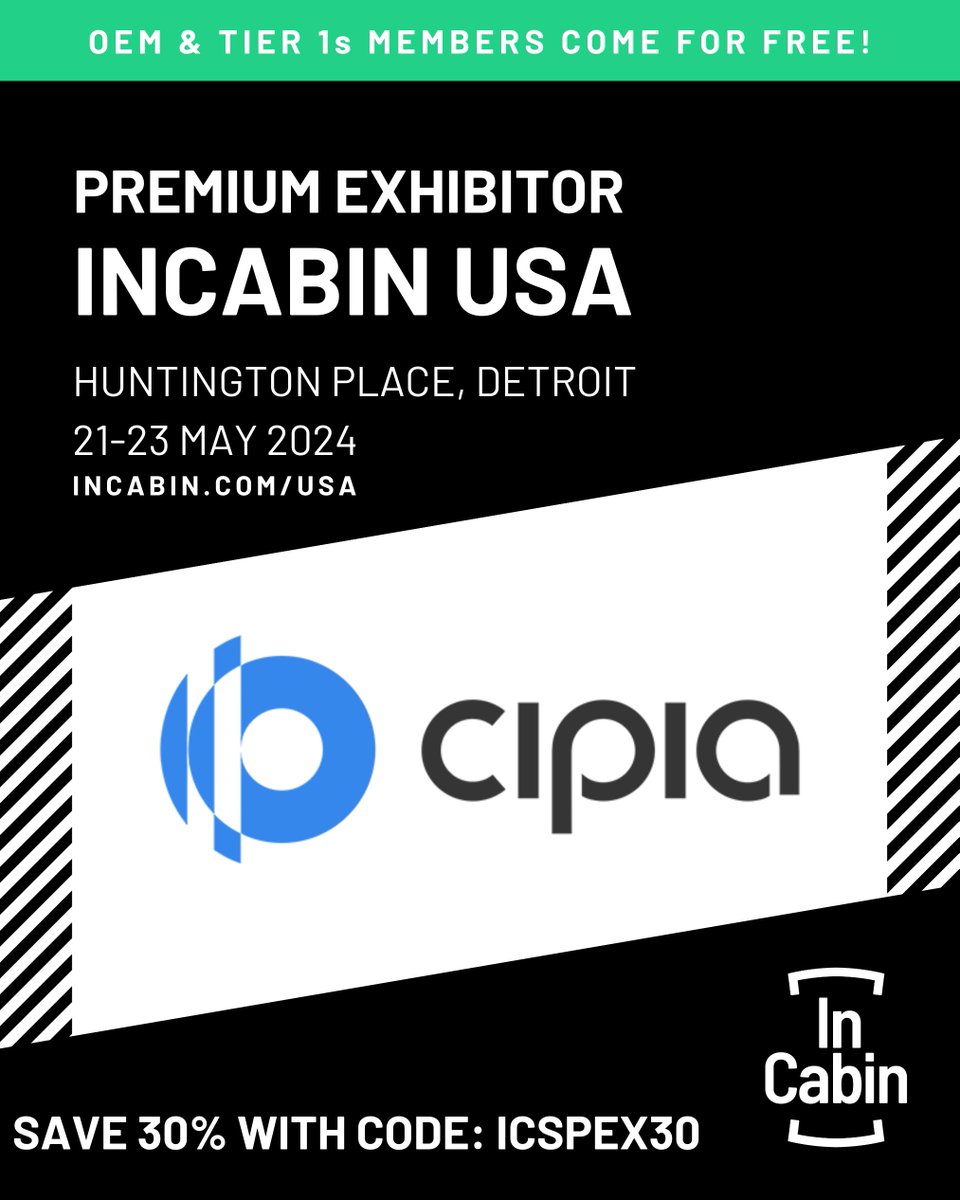 Our VP of Product & Strategy, Tal Krzypow, will be a panelist at InCabin USA. In one of his sessions, Tal will join Detlef Wilke, Smart Eye and Bogdan Petcu, Tobii for a discussion on: 'DMS vs. OMS vs. CMS, Optical Path'. 

contact us to learn more.

#InCabinUSA #InCabinDetroit