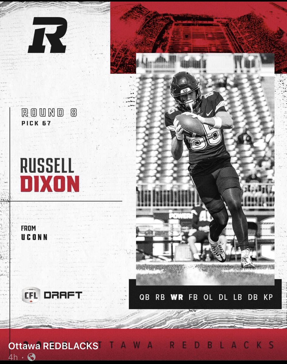 Big congrats to our MVP Alumn @dangerussdixon on being drafted by the @REDBLACKS in last nights @CFL draft! Can’t wait to see the next chapter of your Football journey!!
