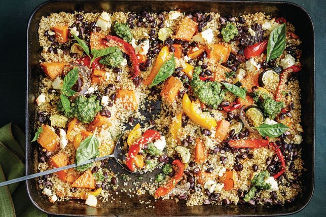 One-pan vegetable and quinoa bake recipe

#different_recipes #recipe #recipes #healthyfood #healthylifestyle #healthy #fitness #homecooking #healthyeating #homemade #nutrition #fit #healthyrecipes #eatclean #lifestyle #healthylife #cleaneating