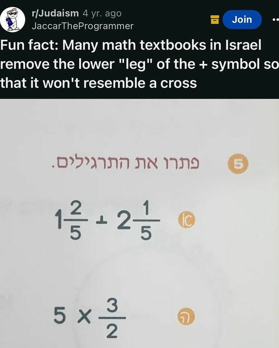 İsrail devleti matematik kitaplarındaki + (artı) işaretinin bir ayağını haça benzediği için silmiş :)

Haçlılar çok mu dövdü seni lanetli, aşağıladı mı?

Aşağılıksın çünkü.