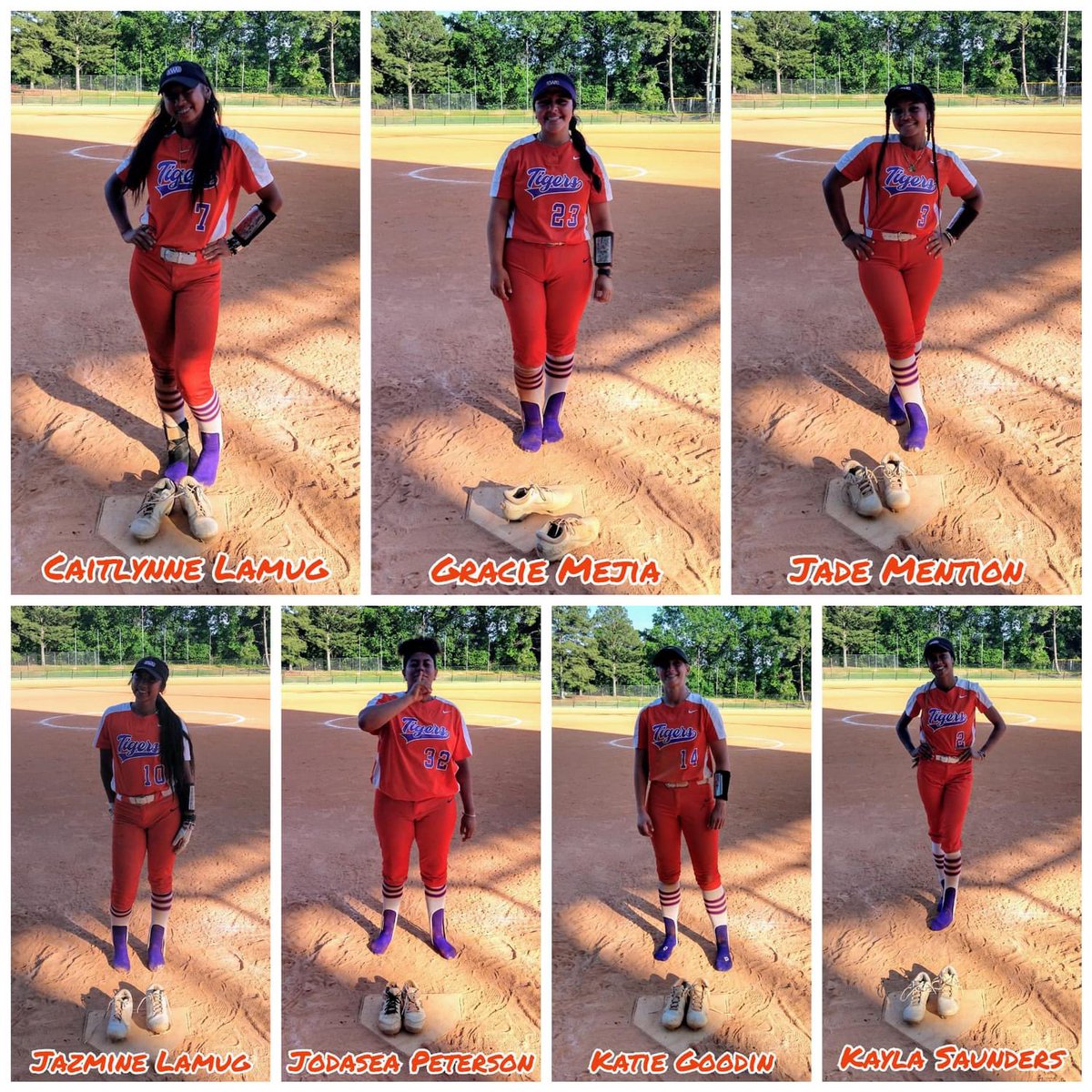 These 7 Seniors took their cleats off for the last time in their collegiate careers yesterday. 134-47 record 4 Straight Winning Seasons 2 HBCU National Championships 1 SIAC Conference Championship 1 SIAC Eastern Division Title #ThankYouSeniors! #TigerPride!🐅🥎