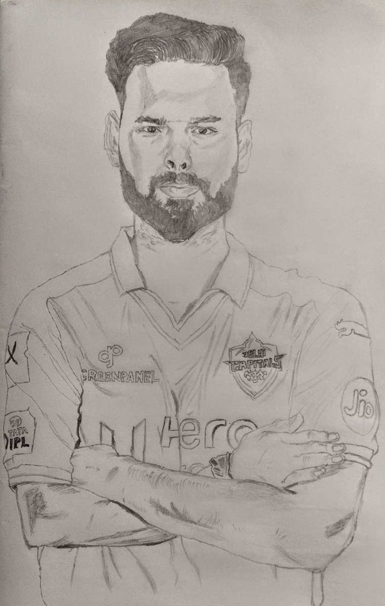 Artwork of my idol @RishabhPant17 🕸️💞💙

I will be happy, if I get a comment from Rishabh Pant bro😇

Guys, please make it happen🙏🏻

Rate my art in comments.👍🏻

#RP17 #RishabhPant