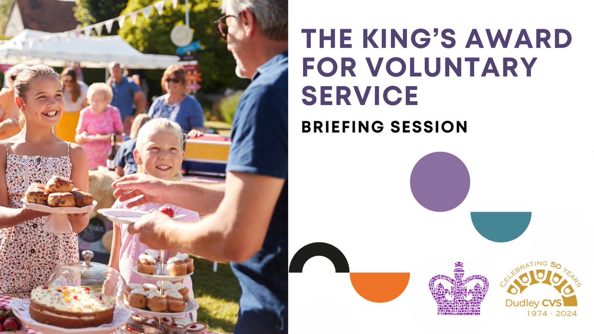 Thursday 16th May, 6pm. Find out about The King’s Award for Voluntary Service and how your group could receive royal recognition! Join us for an informal session to find out about this prestigious award for groups of volunteers in Dudley borough. eventbrite.co.uk/e/869195616487