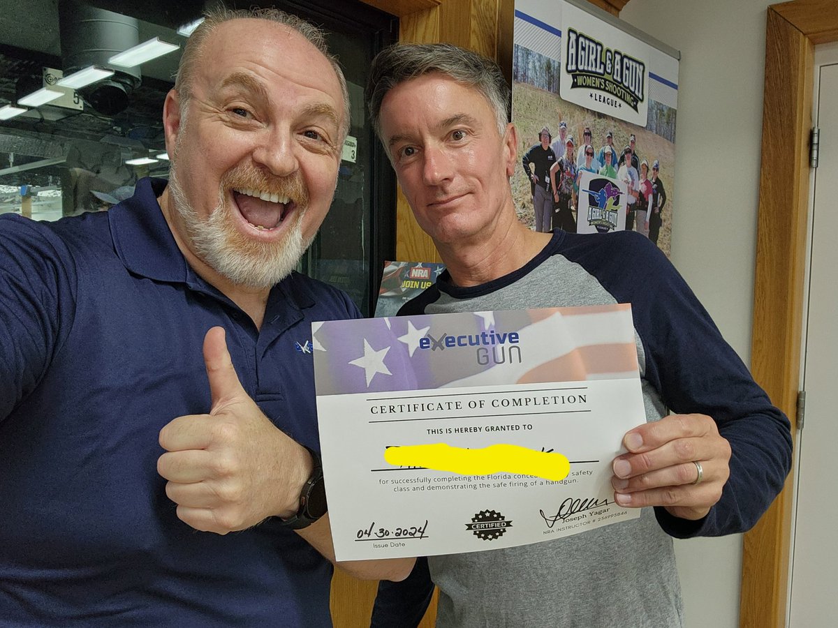 Congratulations to our newest Florida Concealed Carry Masterclass Graduate, Paul 🥳🎊🍾🎯🇺🇸

Welcome to the Florida Concealed Carry Community 👏👏👏👏👏
.
.
.
#firearmstraining #executivegun #sarasotaflorida #bradentonflorida #floridaconcealedcarrypermit  #lakewoodranchflorida