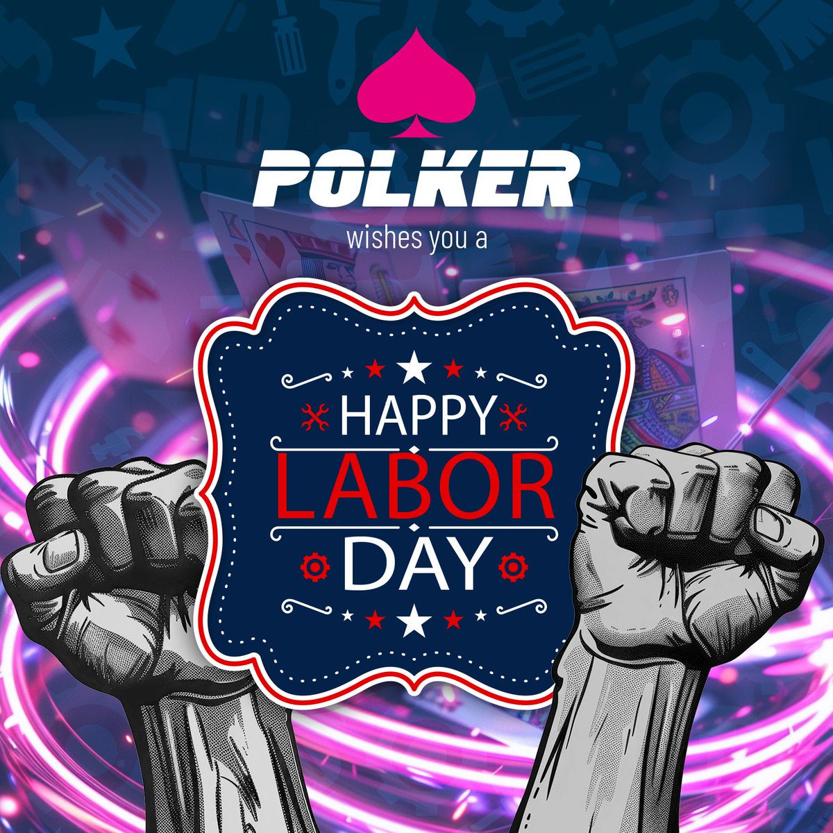♣️♥️♠️♦️#POLKERCREW♦️♠️♥️♣️ It's Labor Day! A day to celebrate the hard work and dedication of all the hardworking people who keep our industries running. 👷‍♂️👨‍🏭👩‍🏫 No matter your job or career path, we all play a vital role in making the world go round. 👨‍💻 💪 So whether you’re…