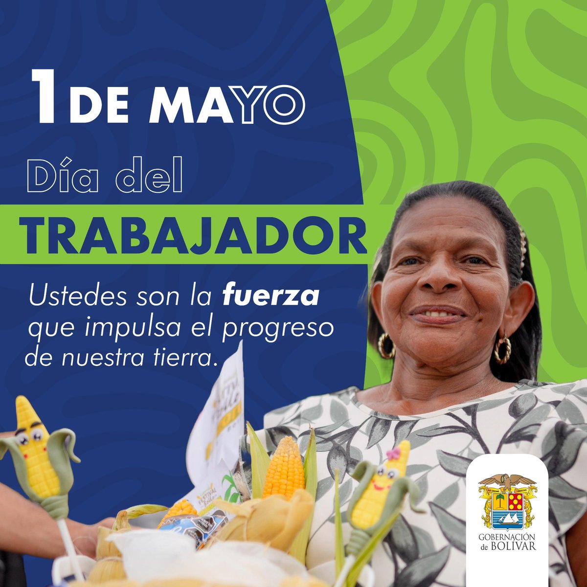 🤲 En este #DíaDelTrabajo queremos resaltar la labor, el compromiso y desempeño de todos los trabajadores que día a día, desde sus diferentes sectores y roles, trabajan por construir un Bolívar Mejor y un futuro próspero para las siguientes generaciones. #1DeMayo