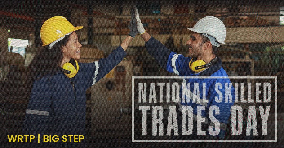 🛠 Happy #NationalSkilledTradesDay! 🎉 Join us in celebrating the #hardwork & #dedication of skilled #tradespeople! If you’re looking to build a future in a rewarding #career, check out our training programs: 🔗 wrtp.org/programs-and-s… #Construction #Manufacturing