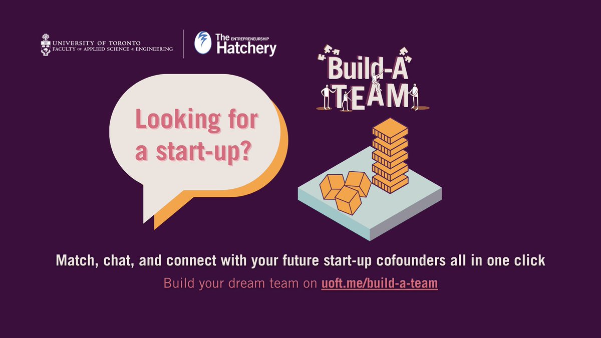 🚨 ALERT: BUILD-A-TEAM MATCHING TOOL This is a great tool for founders looking for co-founders, or for start-ups to connect with the talent they need to strengthen their teams. Register with the link in bio.
