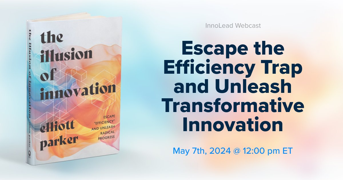 Alloy Partners (@alloy_partners) on Twitter photo Is your corporation guilty of engaging in #innovation theater?
High Alpha Innovation CEO <a href="/erparker/">Elliott Parker</a> will join <a href="/InnoLead/">InnoLead</a> on May 7th to explain how large-scale companies like yours can avoid the #IllusionOfInnovation and address the "efficiency trap."
innovationleader.com/upcoming-webca… Is your corporation guilty of engaging in #innovation theater?
High Alpha Innovation CEO <a href="/erparker/">Elliott Parker</a> will join <a href="/InnoLead/">InnoLead</a> on May 7th to explain how large-scale companies like yours can avoid the #IllusionOfInnovation and address the "efficiency trap."
innovationleader.com/upcoming-webca…