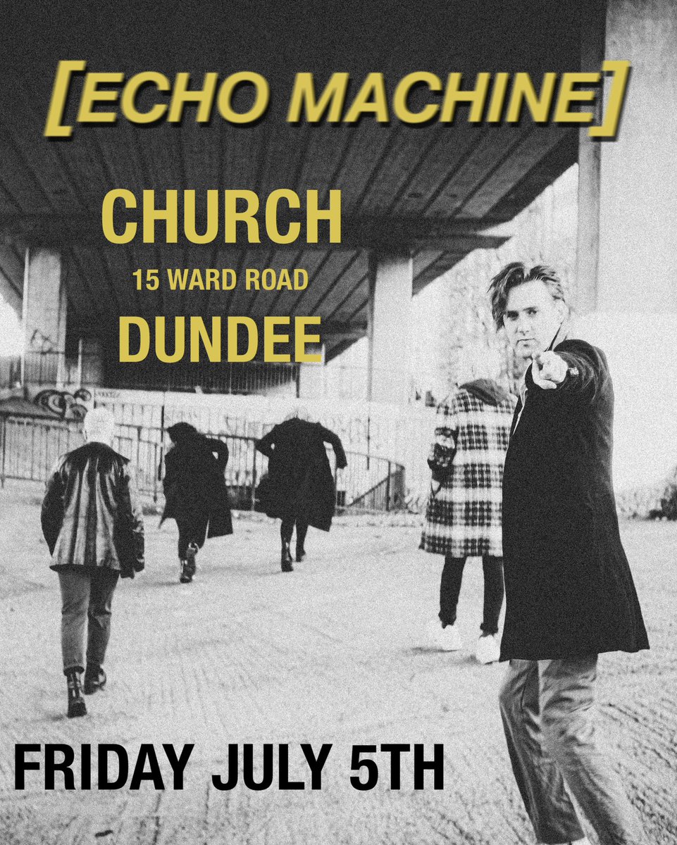 DUNDEEEEE! We play @church_dundee on Friday July 5th! Can’t wait to get loud and silly. Tickets on sale now: tinyurl.com/EMChurch5724