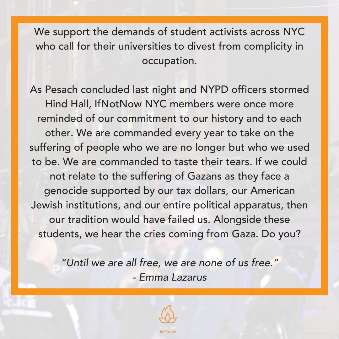 INN NYC Stands With Columbia, CCNY Student Activists