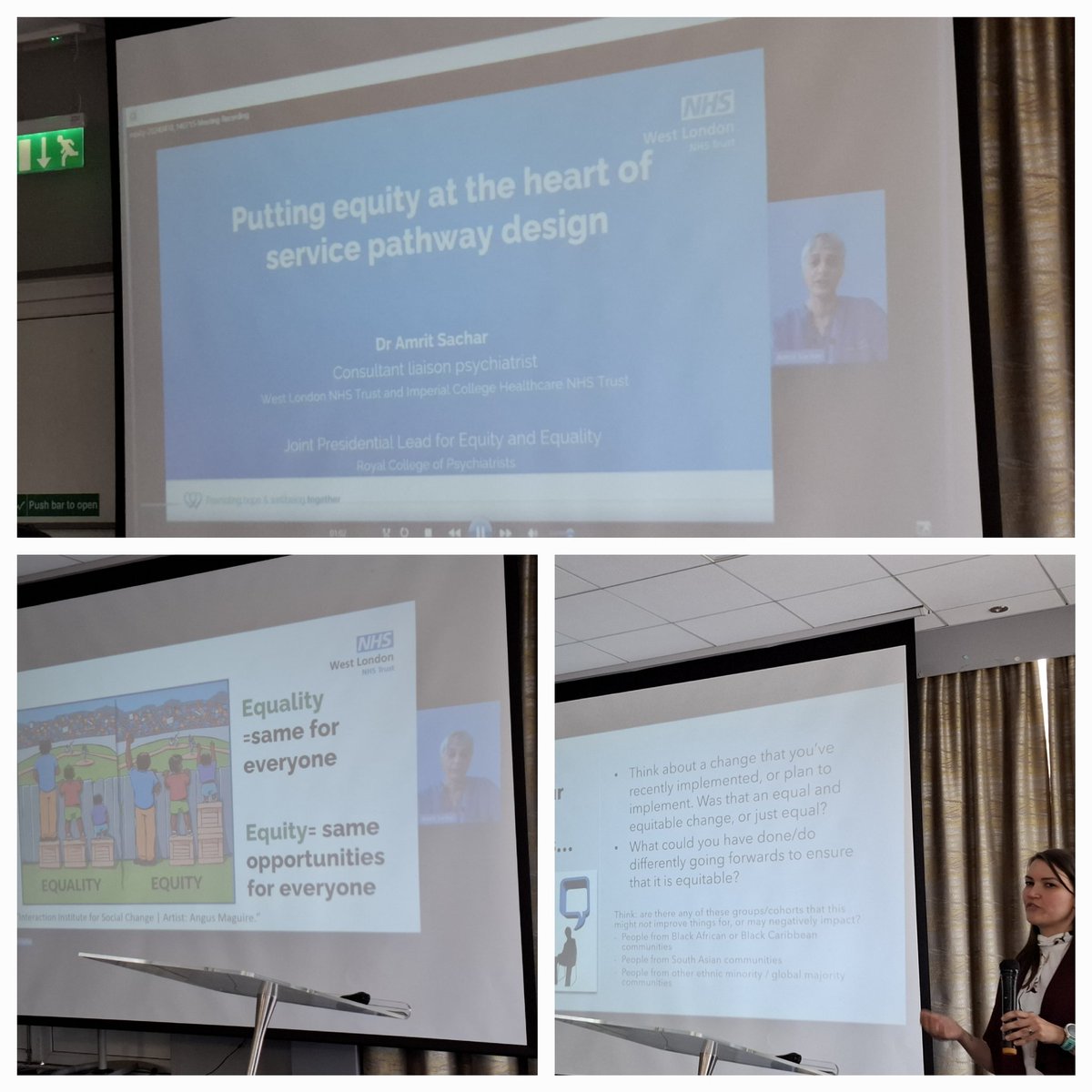@apksachar & Lexi Ireland talked about #HealthEquity in their presentation 'Putting Equity at the Heart of Service Pathway Design' @rcpsych #Movement4Improvement #M4I24