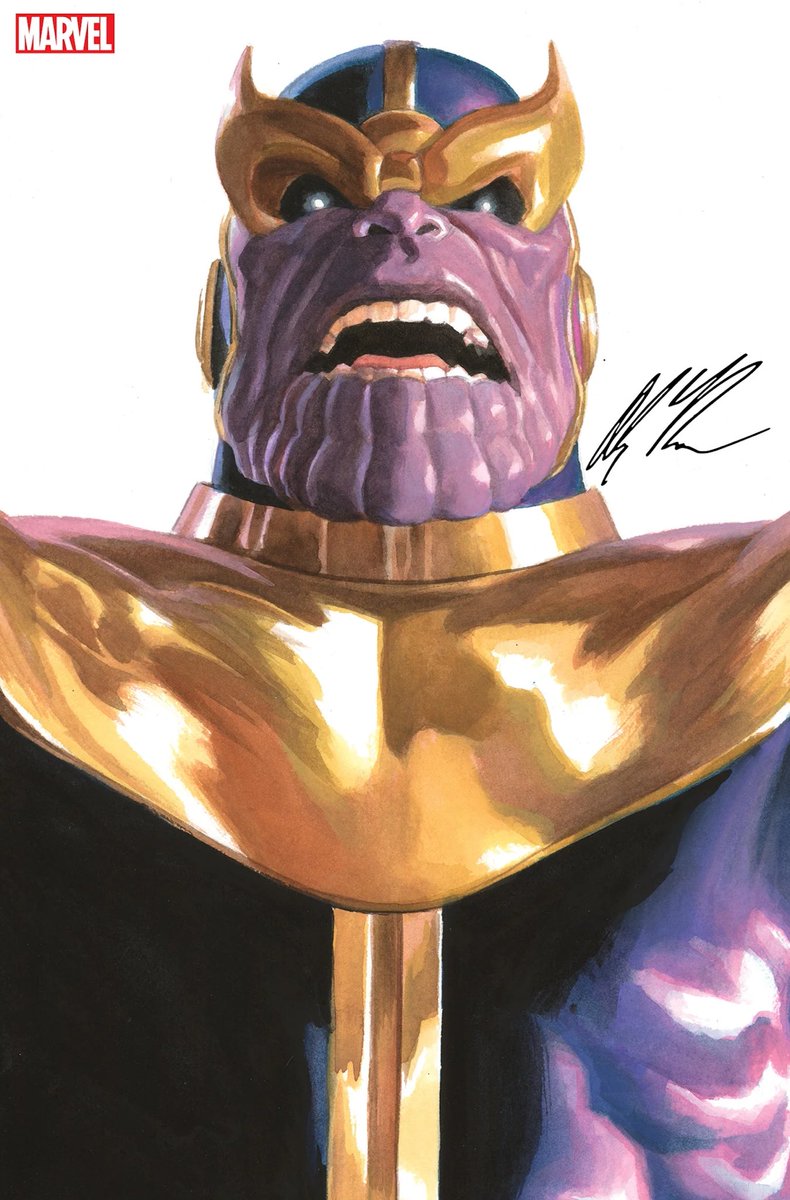 Thanos #thanos @marvel #comicart #supervillian #artistonx @thealexrossart