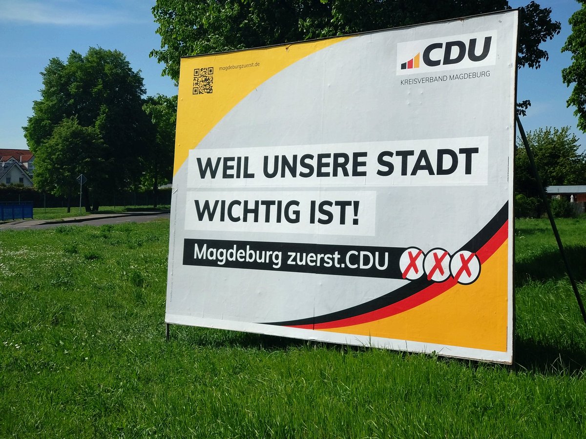 Ist das Satire oder kann das weg? #magdeburg #cdu #niewiedercdu #kommunalwahl