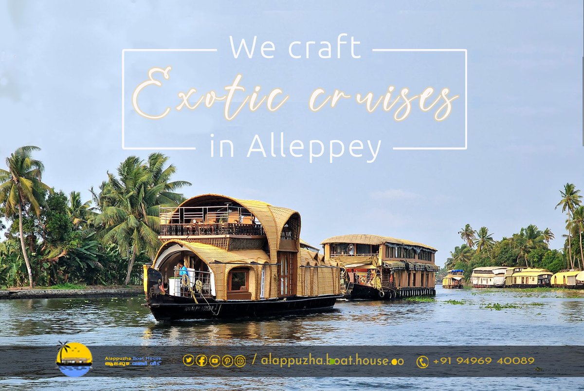 Known for its lush green nature and mesmerizing backwaters, #Alleppey can be a one-stop holiday destination to escape from mundane life & hectic work schedules. The spectacular waterways of this beautiful town in #Kerala are magical, with mesmerizing paddies & lush vegetation